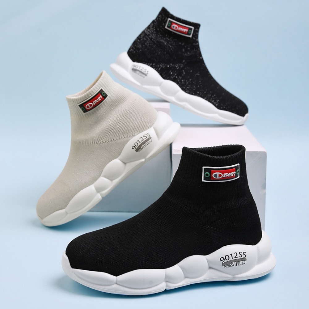 New Children's Flying Knit Socks Comfortable Lightweight Soft-Soled Breathable Fashion Shoes